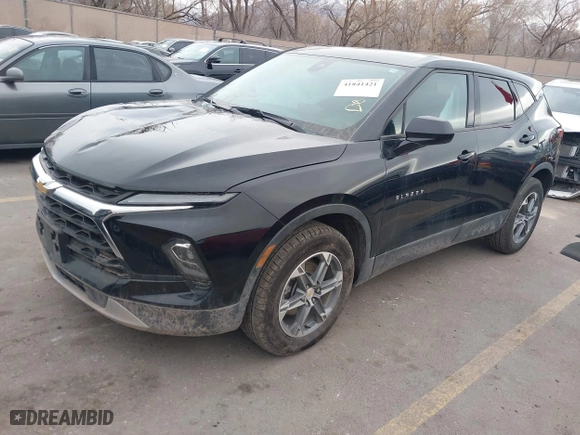 2023 Chevrolet Blazer LT with VIN 3GNKBHR44PS183209, listed as a IAAI auction lot 41841421 with 49,706 mi miles. Bid and sale history available at carsss.com. Image 17.