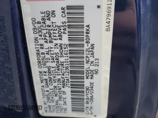2001 Toyota ECHO with VIN JTDAT123610116152, listed as a Copart auction lot 86301404 with 114,047 mi miles and Salvage title. Bid and sale history available at DreamBid. Image 12.