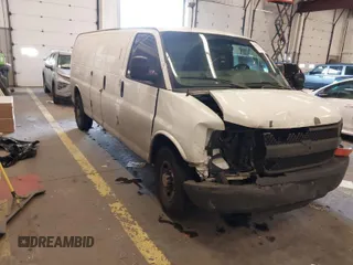 2011 Chevrolet Express Cargo Van with VIN 1GCWGGFAXB1122893, listed as a IAAI auction lot 41695753 with 232,658 mi miles. Bid and sale history available at carsss.com. Image 1.
