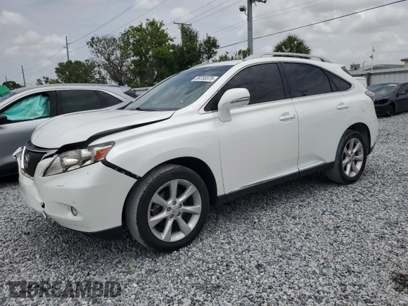2010 Lexus RX 350 z VIN JTJBK1BA9A2000886, wystawiony jako Copart lot #59733375 z przebiegiem 177 689 mil mil oraz Szkoda całkowita • Salvage title. Historia ofert i sprzedaży dostępna na DreamBid. Obrazek 1.