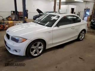2013 BMW 1 Series 128i with VIN WBAUP7C55DVP24897, listed as a Copart auction lot 85281374 with 151,286 mi miles and Salvage Title. Bid and sale history available at carsss.com. Image 1.