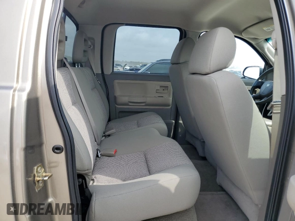 2007 Dodge Dakota SLT with VIN 1D7HE48K27S137317, listed as a Copart auction lot 51708435 with 120,707 mi miles and Salvage Title. Bid and sale history available at carsss.com. Image 10.