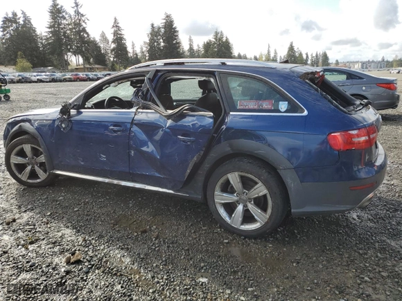 2013 Audi allroad Premium Plus with VIN WA1UFAFL5DA207758, listed as a Copart auction lot 52795515 with 0 mi miles and Salvage Title. Bid and sale history available at carsss.com. Image 2.