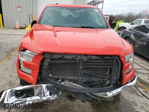 2017 Ford F-150 XL with VIN 1FTEW1EF4HKC37954, listed as a Copart auction lot 71001274 with 123,678 mi miles and Salvage Title. Bid and sale history available at carsss.com. Image 5.