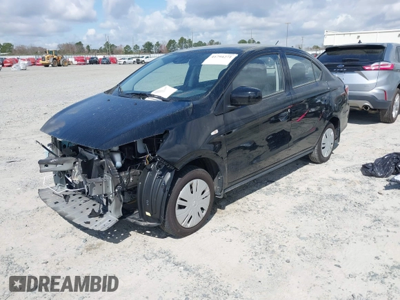 2024 Mitsubishi Mirage G4 ES with VIN ML32FUFJ5RHF07415, listed as a IAAI auction lot 41794271 with 3,730 mi miles. Bid and sale history available at carsss.com. Image 18.