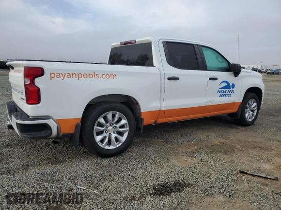 2022 Chevrolet Silverado 1500 Custom with VIN 3GCPWBEK9NG173246, listed as a Copart auction lot 49134355 with 66,452 mi miles and Salvage Title. Bid and sale history available at DreamBid. Image 3.