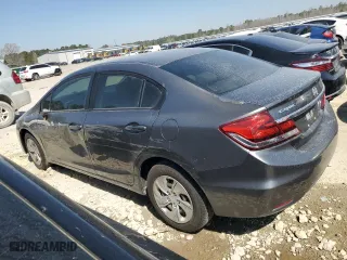 2013 Honda Civic Sdn LX with VIN 19XFB2F54DE252639, listed as a Copart auction lot 48790465 with 157,602 mi miles and Salvage Title. Bid and sale history available at carsss.com. Image 2.