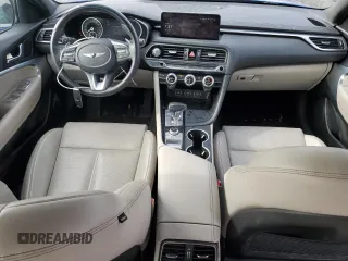 2022 Genesis G70 2.0T with VIN KMTG34TA9NU095855, listed as a Copart auction lot 86511574 with 65,619 mi miles and Salvage Title. Bid and sale history available at DreamBid. Image 8.