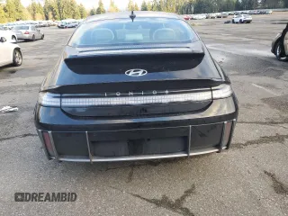 2023 Hyundai IONIQ 6 SEL with VIN KMHM34AC9PA022698, listed as a Copart auction lot 89166355 with 18,487 mi miles and Salvage Title. Bid and sale history available at carsss.com. Image 6.