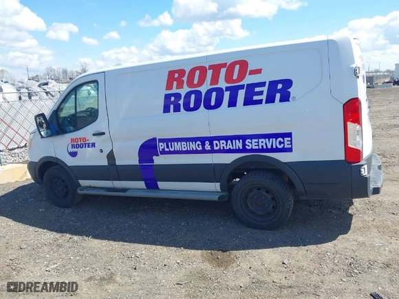 2015 Ford Transit Cargo Van with VIN 1FTNR1ZM1FKA46909, listed as a IAAI auction lot 42092389 with 216,806 mi miles. Bid and sale history available at carsss.com. Image 14.
