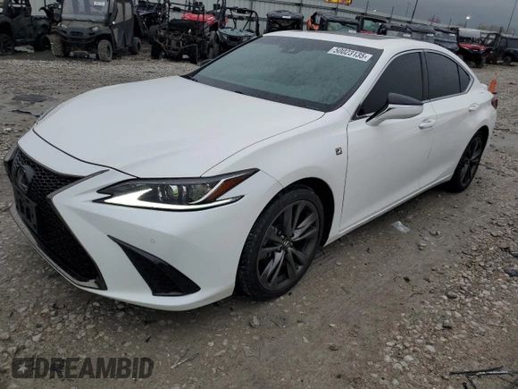 2020 Lexus ES 350 F Sport z VIN 58AGZ1B17LU064182, wystawiony jako Copart lot #50023135 z przebiegiem 58 269 mil mil oraz Szkoda całkowita • Salvage title. Historia ofert i sprzedaży dostępna na DreamBid. Obrazek 1.