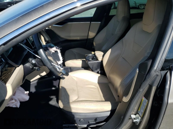 2016 Tesla Model S 90D with VIN 5YJSA1E20GF159926, listed as a Copart auction lot 46626625 with 104,247 mi miles and Salvage Title. Bid and sale history available at DreamBid. Image 7.