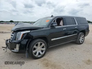 2016 Cadillac Escalade ESV Premium Collection z VIN 1GYS4JKJ8GR173323, wystawiony jako Copart lot #55120555 z przebiegiem Nie podano mil oraz Szkoda całkowita • Salvage title. Historia ofert i sprzedaży dostępna na DreamBid. Obrazek 1.