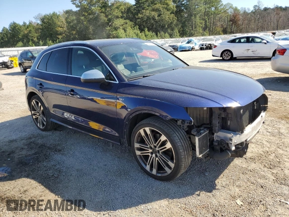 2018 Audi SQ5 Prestige with VIN WA1C4AFYXJ2013049, listed as a Copart auction lot 75816324 with 83,946 mi miles and Salvage Title. Bid and sale history available at DreamBid. Image 4.