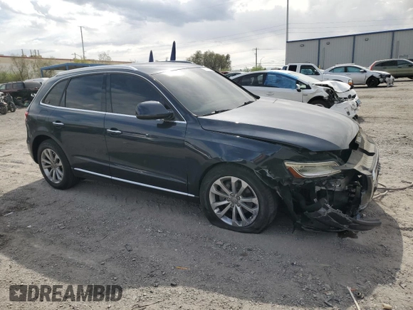 2015 Audi Q5 Premium Plus with VIN WA1LFAFP7FA137603, listed as a Copart auction lot 53709255 with 90,052 mi miles and Salvage title. Bid and sale history available at DreamBid. Image 4.