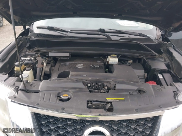 2014 Nissan Pathfinder S with VIN 5N1AR2MM5EC680563, listed as a IAAI auction lot 42020044 with 143,574 mi miles. Bid and sale history available at carsss.com. Image 10.