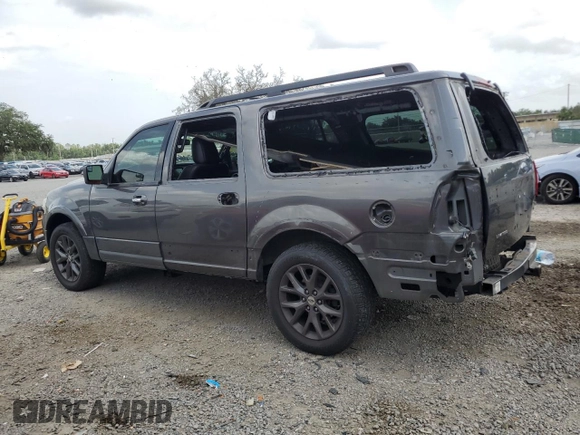 2017 Ford Expedition Max Limited с VIN 1FMJK1KT5HEA10710, выставлен на аукционе Copart как лот 59637735 с пробегом 83 171 миль миль и Списание • Salvage title. История ставок и продаж доступна на DreamBid. Изображение 2.