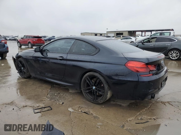 2013 BMW 6 Series 650i with VIN WBAYM9C58DDW20061, listed as a Copart auction lot 83113314 with 75,500 mi miles and Salvage Title. Bid and sale history available at carsss.com. Image 2.