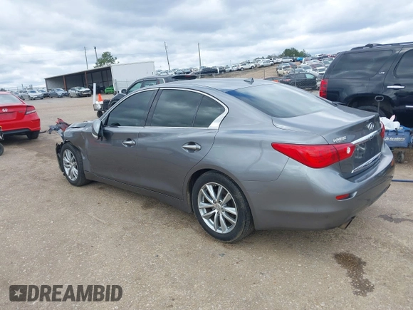 2014 Infiniti Q50 Sport with VIN JN1BV7AP5EM676199, listed as a IAAI auction lot 41721851 with 133,082 mi miles and . Bid and sale history available at DreamBid. Image 3.