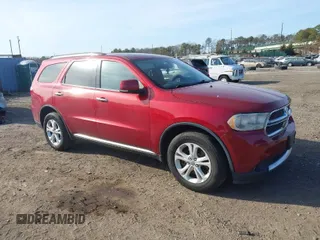2013 Dodge Durango Crew with VIN 1C4SDJDT2DC681001, listed as a IAAI auction lot 41807933 with 172,984 mi miles. Bid and sale history available at carsss.com. Image 1.