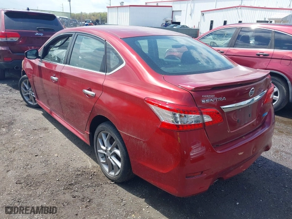 2014 Nissan Sentra SR with VIN 3N1AB7AP2EY302084, listed as a IAAI auction lot 42034463 with 175,530 mi miles. Bid and sale history available at carsss.com. Image 3.