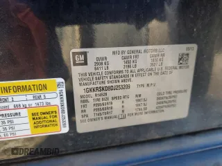 2013 GMC Acadia SLT with VIN 1GKKRSKD8DJ253209, listed as a Copart auction lot 89124465 with 234,769 mi miles and Salvage Title. Bid and sale history available at carsss.com. Image 14.