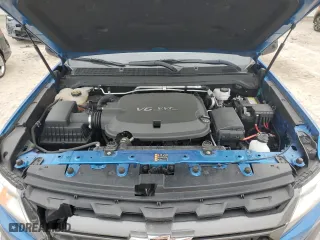 2021 Chevrolet Colorado 2WD Z71 with VIN 1GCGSDEN0M1161985, listed as a Copart auction lot 81126254 with 59,932 mi miles and Salvage Title. Bid and sale history available at carsss.com. Image 11.