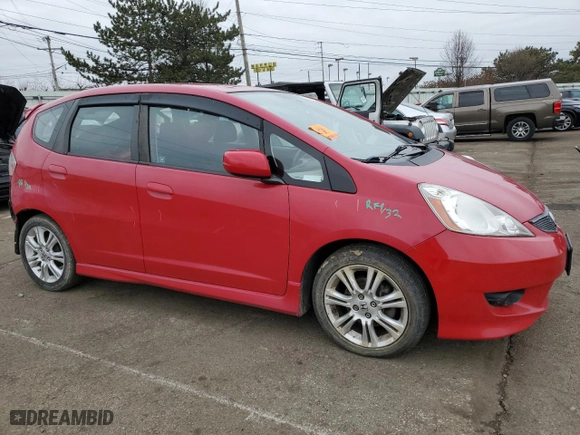2009 Honda Fit Sport with VIN JHMGE884X9S028295, listed as a Copart auction lot 44427565 with 166,577 mi miles and Salvage Title. Bid and sale history available at carsss.com. Image 4.