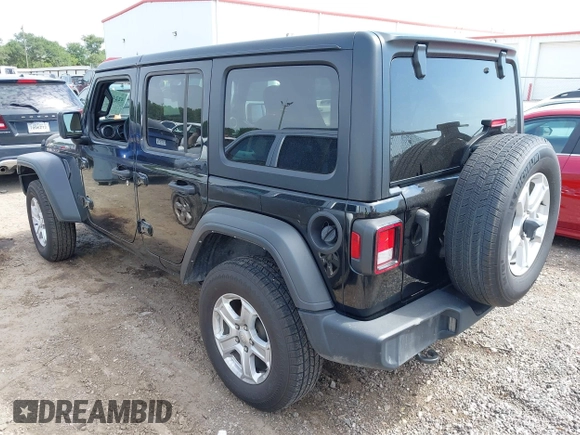 2023 Jeep Wrangler Sport S with VIN 1C4HJXDN6PW599895, listed as a IAAI auction lot 42242107 with 53,980 mi miles and . Bid and sale history available at DreamBid. Image 3.