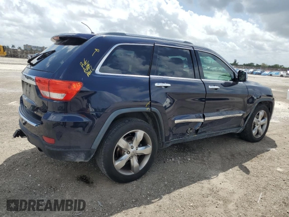 2013 Jeep Grand Cherokee Overland with VIN 1C4RJECT0DC533848, listed as a Copart auction lot 51319385 with 181,436 mi miles and Salvage Title. Bid and sale history available at carsss.com. Image 3.