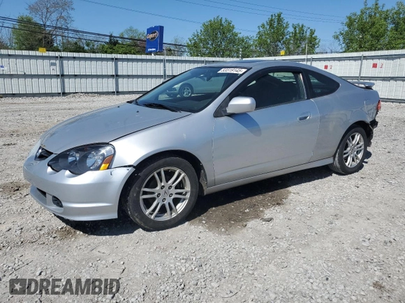 2005 Acura RSX with VIN JH4DC54845S001636, listed as a Copart auction lot 53319145 with 203,867 mi miles and Salvage title. Bid and sale history available at DreamBid. Image 1.