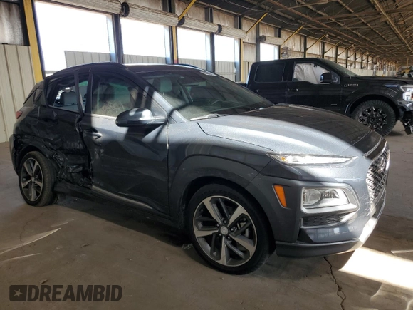 2020 Hyundai Kona Ultimate with VIN KM8K53A59LU548965, listed as a Copart auction lot 69809444 with 26,880 mi miles and Salvage Title. Bid and sale history available at carsss.com. Image 4.