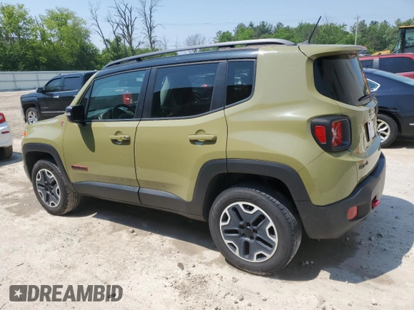2015 Jeep Renegade Trailhawk with VIN ZACCJBCT7FPB90670, listed as a Copart auction lot 59345965 with 150,533 mi miles and Clean title. Bid and sale history available at DreamBid. Image 2.