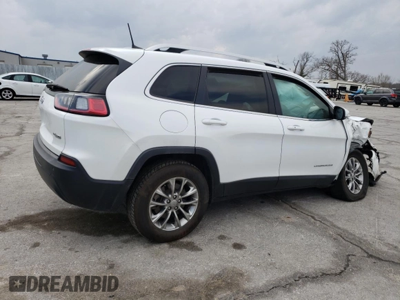 2021 Jeep Cherokee Latitude Plus z VIN 1C4PJMLB7MD133367, wystawiony jako Copart lot #49389785 z przebiegiem 156 663 mil mil oraz Szkoda całkowita • Salvage title. Historia ofert i sprzedaży dostępna na DreamBid. Obrazek 3.