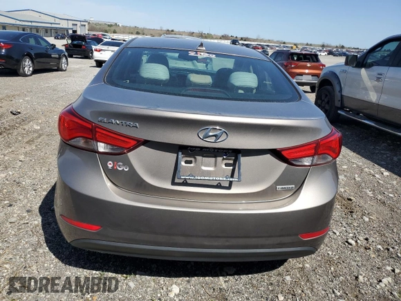 2014 Hyundai Elantra Limited z VIN 5NPDH4AEXEH477637, wystawiony jako Copart lot #52564715 z przebiegiem 131 561 mil mil oraz Szkoda całkowita • Salvage title. Historia ofert i sprzedaży dostępna na DreamBid. Obrazek 6.