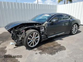 2020 Bentley Continental GT First Edition with VIN SCBCG2ZG9LC075046, listed as a Copart auction lot 57304795 with 32,669 mi miles and Salvage title. Bid and sale history available at DreamBid. Image 1.