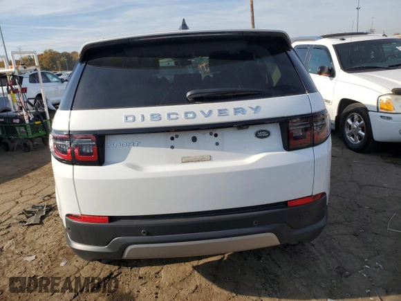 2023 Land Rover Discovery Sport S with VIN SALCJ2FX0PH321907, listed as a Copart auction lot 77419534 with 18,089 mi miles and Salvage Title. Bid and sale history available at carsss.com. Image 6.