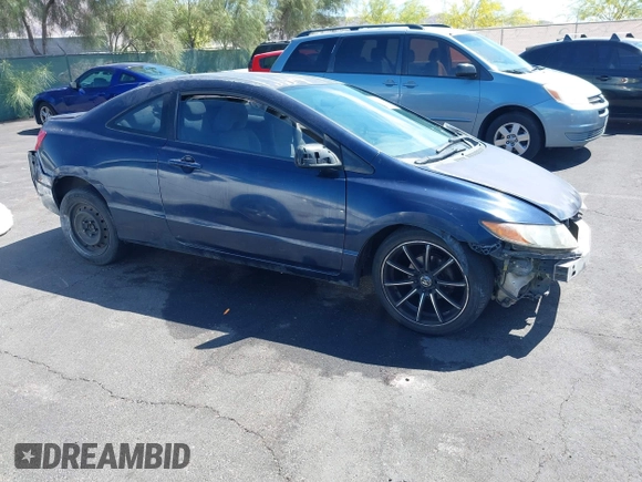 2008 Honda Civic Cpe LX with VIN 2HGFG11698H559120, listed as a IAAI auction lot 42142579 with 161,248 mi miles. Bid and sale history available at carsss.com. Image 1.