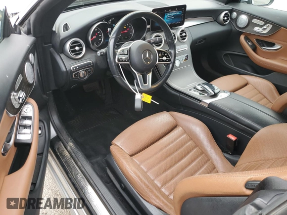 2019 Mercedes-Benz C 300 with VIN WDDWK8DB7KF927498, listed as a Copart auction lot 43358555 with 62,921 mi miles and Salvage Title. Bid and sale history available at carsss.com. Image 8.