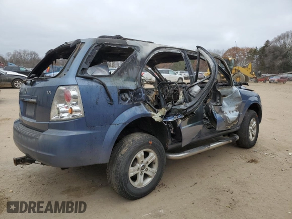 2005 Kia Sorento LX with VIN KNDJD733755421229, listed as a Copart auction lot 82718714 with 0 mi miles and Salvage Title. Bid and sale history available at carsss.com. Image 3.
