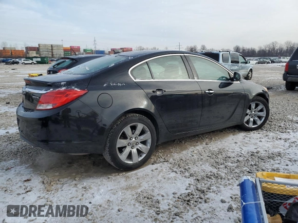 2012 Buick Regal Premium 1 with VIN 2G4GS5EK8C9112440, listed as a Copart auction lot 41832215 with 155,095 mi miles and Salvage Title. Bid and sale history available at carsss.com. Image 3.