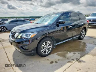 2019 Nissan Pathfinder SV with VIN 5N1DR2MN4KC593092, listed as a Copart auction lot 64718875 with 66,051 mi miles and Salvage title. Bid and sale history available at DreamBid. Image 1.