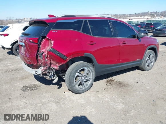 2019 GMC Terrain SLT with VIN 3GKALVEV3KL361178, listed as a IAAI auction lot 41696922 with 65,523 mi miles. Bid and sale history available at carsss.com. Image 4.
