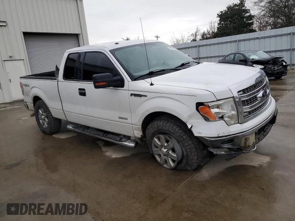 2013 Ford F-150 XL with VIN 1FTFX1ET9DFA03464, listed as a Copart auction lot 48039815 with 256,940 mi miles and Salvage Title. Bid and sale history available at carsss.com. Image 4.