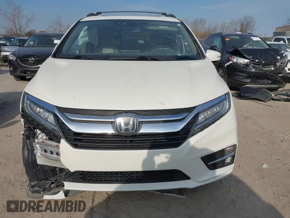 2019 Honda Odyssey Elite with VIN 5FNRL6H90KB019835, listed as a IAAI auction lot 42054752 with 110,659 mi miles and . Bid and sale history available at DreamBid. Image 12.