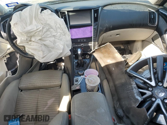 2017 Infiniti Q50 Premium with VIN JN1EV7AR5HM835841, listed as a Copart auction lot 78888994 with Not provided miles and Salvage title. Bid and sale history available at DreamBid. Image 8.