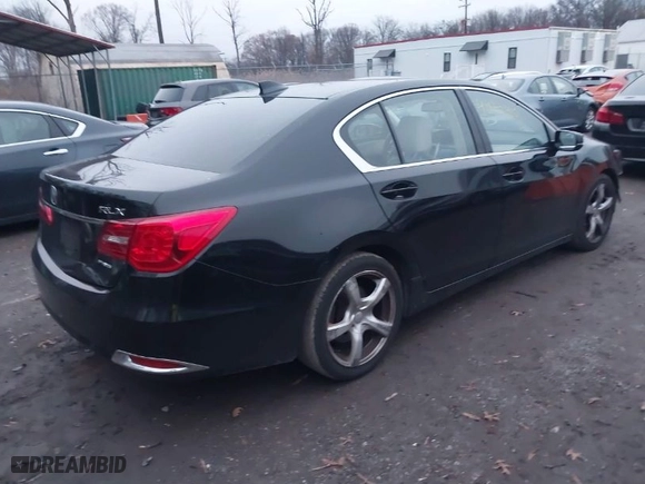 2014 Acura RLX Tech Pkg with VIN JH4KC1F58EC006870, listed as a IAAI auction lot 41142410 with 176,847 mi miles. Bid and sale history available at carsss.com. Image 4.