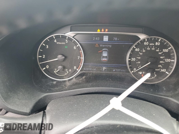 2019 Nissan Altima 2.5 Platinum with VIN 1N4BL4FV1KC156064, listed as a Copart auction lot 49716295 with 92,319 mi miles and Salvage Title. Bid and sale history available at carsss.com. Image 9.