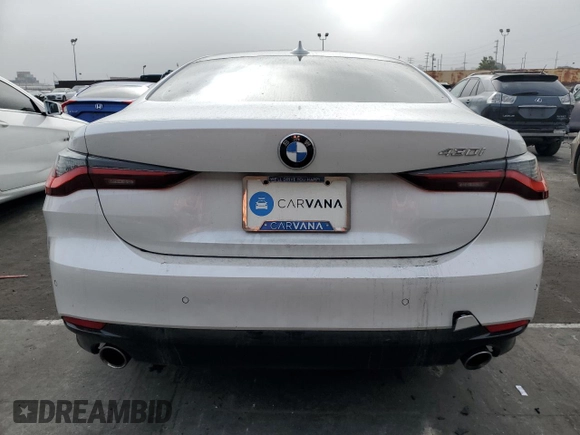 2021 BMW 4 Series 430i with VIN WBA53AP07MCG84168, listed as a Copart auction lot 86926464 with 17,145 mi miles and Salvage Title. Bid and sale history available at DreamBid. Image 6.