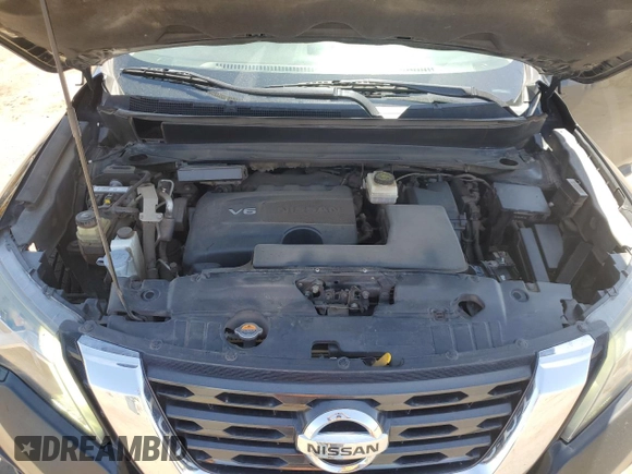 2017 Nissan Pathfinder Platinum with VIN 5N1DR2MM7HC653947, listed as a Copart auction lot 57311315 with 161,209 mi miles and Salvage title. Bid and sale history available at DreamBid. Image 12.